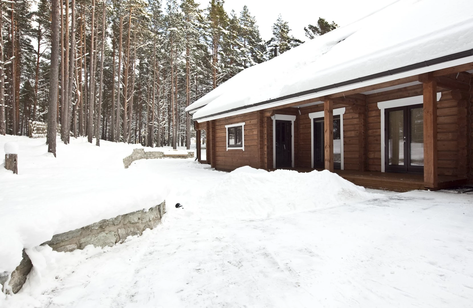 Private Log House Villa